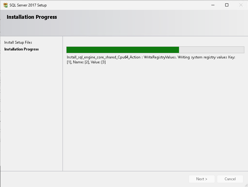 Установка MS SQL
